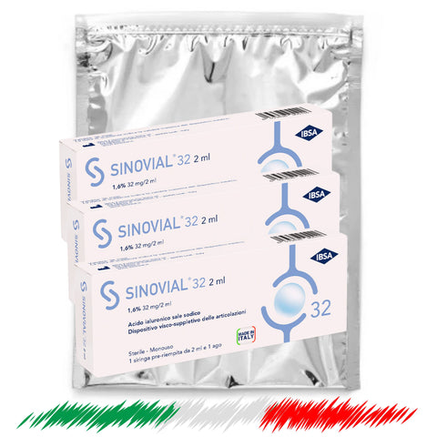 Sinovial 32 - 1,6% - 32 mg/2 ml - 3 confezioni ❄️ SPEDITO IN BUSTA TERMICA ❄️